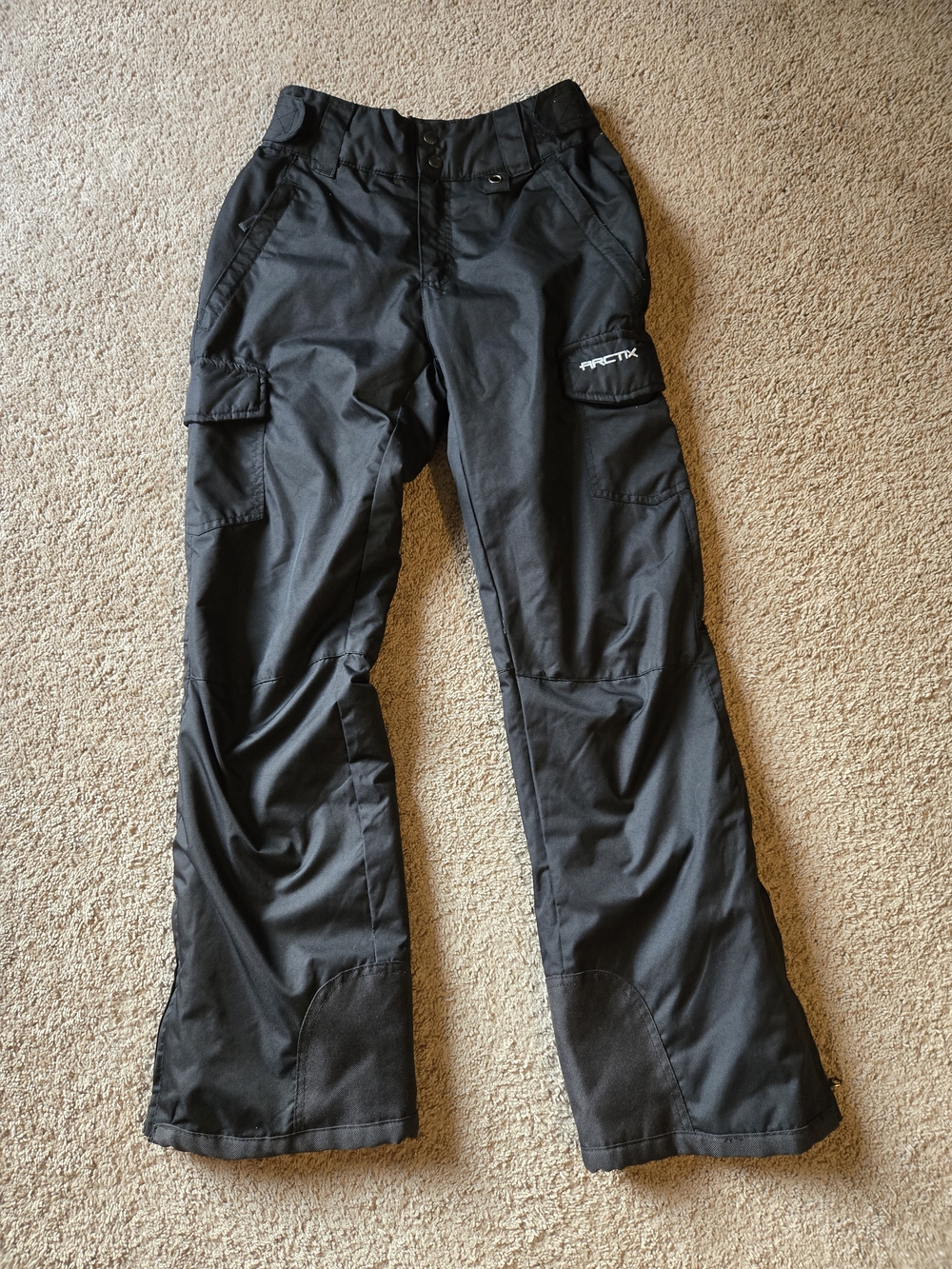Arctix Womens Insulated Cargo Snow Pants Black EUC Size S